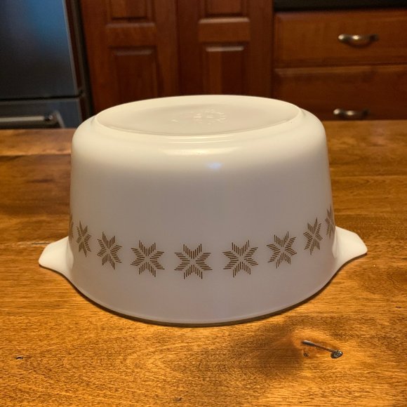 Vintage Pyrex Town and Country (Brown on White) - #473 - 1 Qt. Casserole Dish - Picture 7 of 9